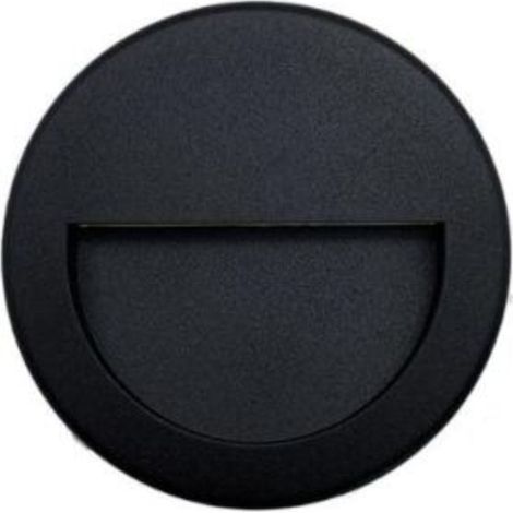 Balise LED Saillie 3W 220V 120° Rond pour Escalier - Noir