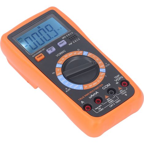 Digitales Multimeter Spannungs- und Stromprüfer (DC/AC) Voltmeter Amperemeter für Auto, Haushalt (1/5)