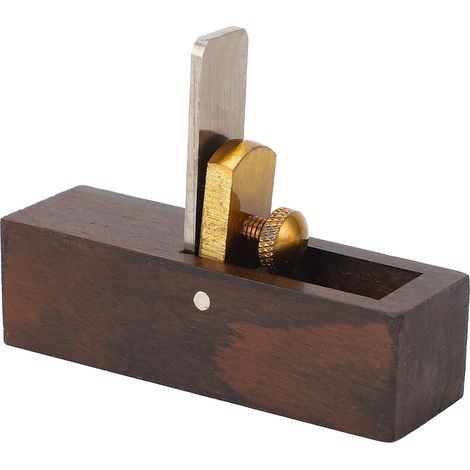 Kleiner HSS-Hobel mit Ebenholzklinge, Handholzbearbeitungswerkzeug zum Hobeln, Schneiden und Fasen (1/5)