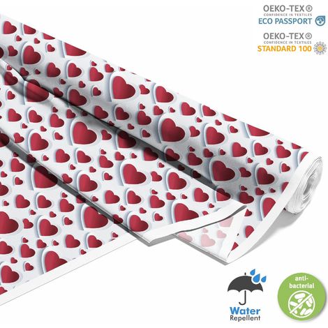 Outdoor dekostoffe oxford - Motiv 3D-Herzen (1/5)
