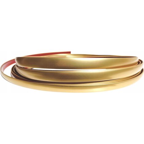 Mattes Goldband, 9 mm, dekorativ, flexibel, selbstklebend, 8 Meter (1/5)