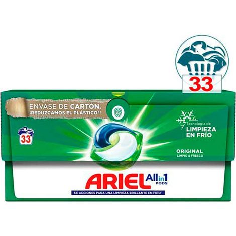 Détergent en capsules pods 5 en 1 33 doses