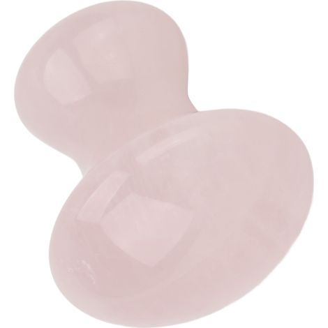 Plaque de Gua Sha en Quartz Rose, Outil de Massage Visage en Forme de Champignon pour Soins de la Peau et Détente (1/5)