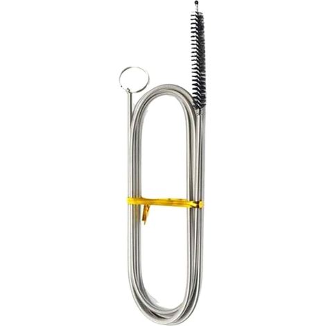 APEX Brosse de nettoyage flexible longue pour réfrigérateur, outil de débouchage pour réfrigérateur à en acier inoxydable (1 pièce) (1/5)
