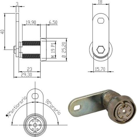 Cilindro Levetta Mm 22 Jack 100750Kd Omr