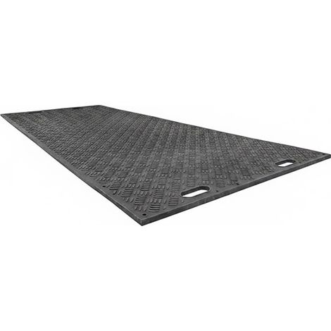 Matisère – Plaque de roulage larmée 1000mm – 2 faces larmées pour sols instables – Capacité 60 tonnes – Accessoires disponibles – FM10 (1/5)