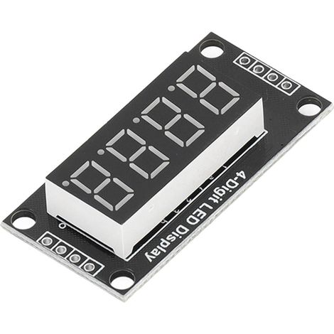 0,36-Zoll-LED-Digitalanzeigemodul, 4-stellig, 7-Segment-Anzeige, TM1637-Leiterplatte, rotes Display, 5-V-Netzteil (1/5)