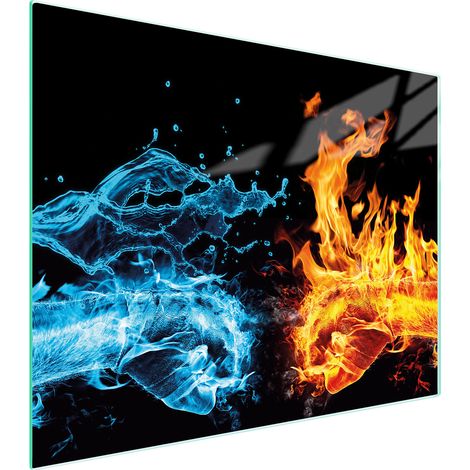 Glasschneidebrett 52x40 FEUER (1/5)