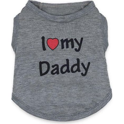 Camiseta para perro, chaleco para mascota de papá, verano para perros (1/5)