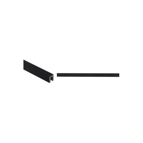 Listel alu anodisé noir mat brosse 6mm – Profilé de finition pour carrelage et crédence – Longueur 2m50 – Installation facile – Mat Inter (1/4)