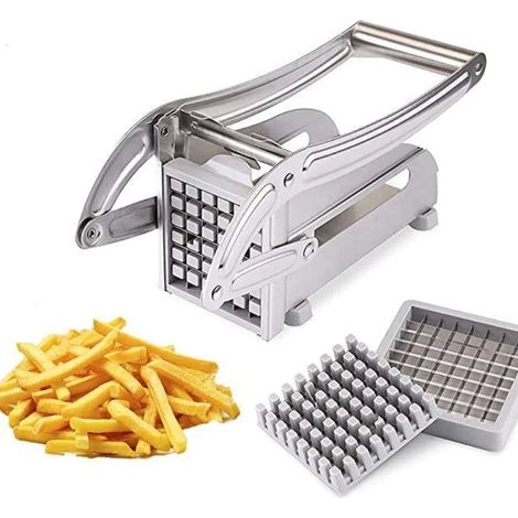 Herzberg HG-04166: Cortador de patatas fritas de acero inoxidable (1/5)