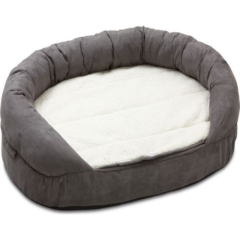 Letto viscolastico K&F, letto per cani ovale 100 x 65 x 24 cm