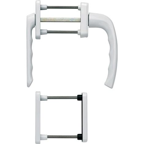 Hoppe – Poignée de porte coulissante aluminium F9016 63-73mm carré 7mm – Pour espaces confinés – 3273952 (1/5)