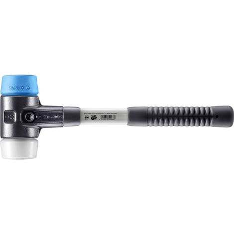 HALDER SIMPLEX TPE Weich-/Superplastikhammer mit verstärktem Tempergussgehäuse und Glasfaserstiel - D=60 mm - 3717.060 (1/5)