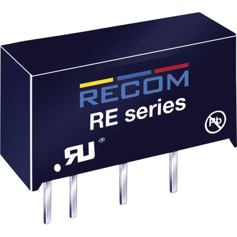 RECOM RE-0512S DC/DC-Wandler, Print 5 V/DC 12 V/DC 83 mA 1 W Anzahl Ausgänge: 1 x Inhalt 1 St.