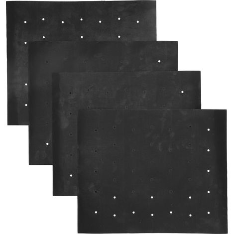 4 Pièces Tapis de Barbecue 40x33cm Anti-Adhésif Résistant à la Chaleur pour Cuisson en Extérieur