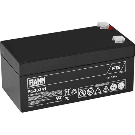 Batteria al piombo ermetica 12V 3,4Ah - Fiamm FG20341