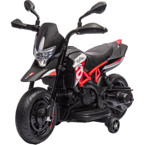 Moto Électrique Enfant 6V - 25W, Batterie 4,5Ah, Phare LED, Musique, Idéal dès 3 Ans, Rouge (1/5)