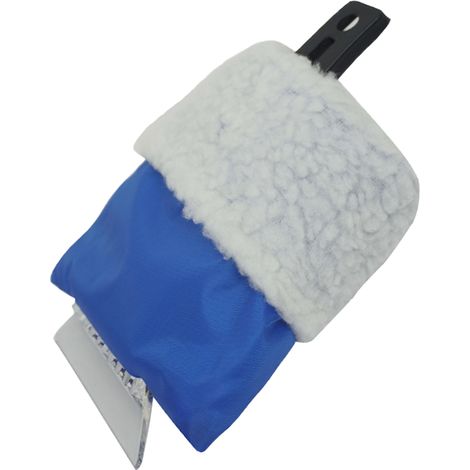 Raschiaghiaccio con guanto 26x16,5 cm con calda imbottitura - Raschietto per rimuovere neve e ghiaccio dal parabrezza dell'auto (1/5)