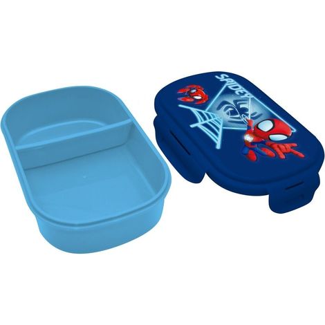 Porta pranzo SpiderMan con posate per bambini resistente e divertente