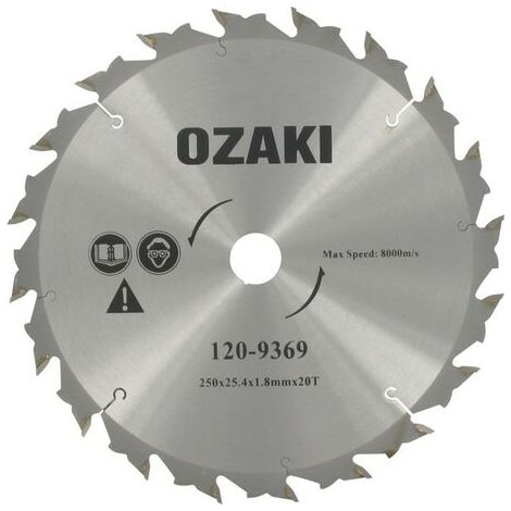 Disque - lame débroussailleuse carbure - axe : 25,4mm