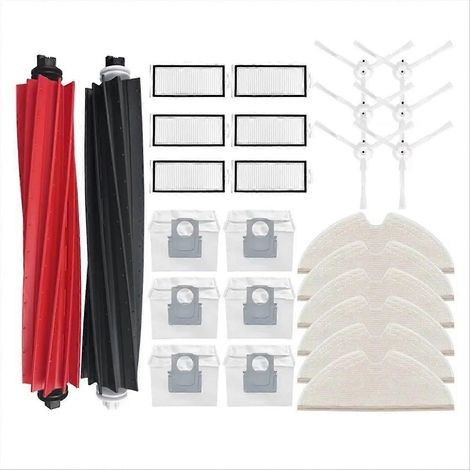 Set mit 2 HEPA-Filtern und Seitenbürsten für die Saugroboter Q8 Max, Q8 und Q5 – kompatible Ersatzteile, effektiv für die Reinigung von Hartböden und Teppichen, Ersatzteilset. (1/5)