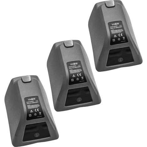 vhbw 3x Batteries remplacement pour Gardena 008A231 pour outil électrique (2000 mAh, Li-ion, 18 V)