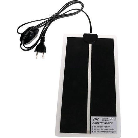 Wärmematte für Reptilien, 220–240 V, 7 W, für Echsen, Amphibien und Terrarien