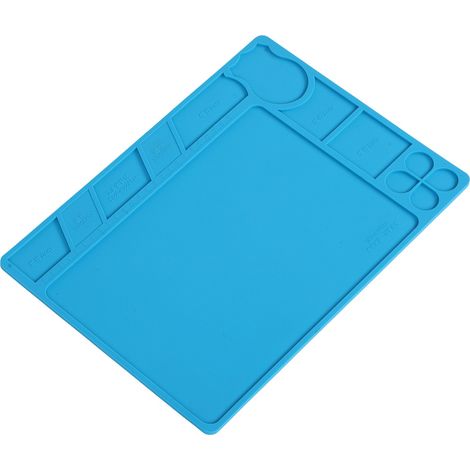 Tapis de travail magnétique isolant en silicone, tapis de réparation magnétique résistant à la chaleur pour soudage (1/5)
