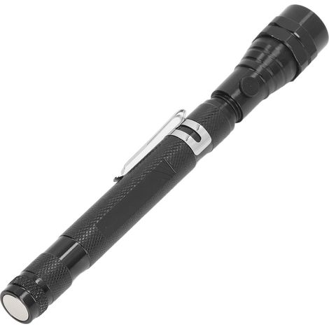 Outil de ramassage magnétique télescopique, tige de ramassage, lampe torche LED, aimant pour vis et écrous (1/5)