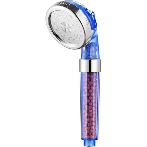Pommeau de douche C (Nouveau pommeau de douche SPA haute pression 3 fonctions) Économie d'eau Douchette effet pluie Accessoires de salle de bain Filtre à anions (1/5)