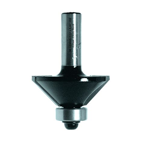 Punta a filo HM 45° smussatura - Diam. 45 mm - L.U. 20 mm - Q. 8 mm - LEMAN - 4688.745.00