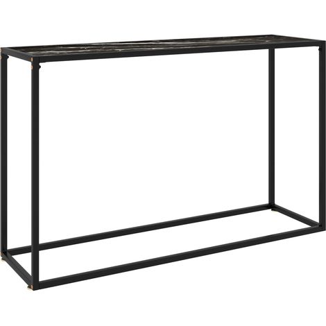 Konsolentisch Schwarz 120x35x75 cm Hartglas