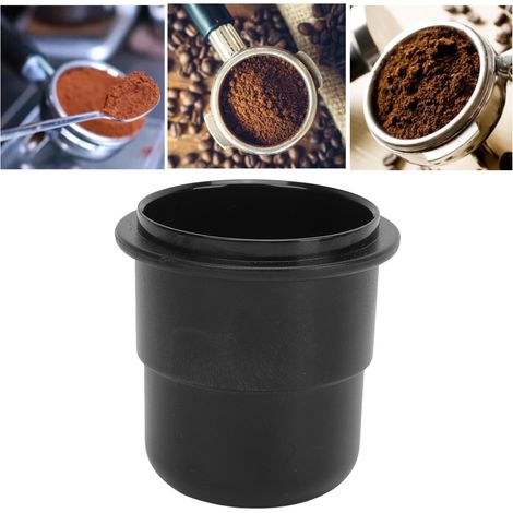 Kaffeepulverspender, 58 mm, für Kaffeemühlen, tropffreies Pulver, schwarz, 58 mm. (1/5)