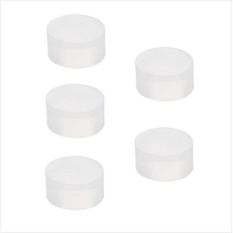 EVI Herrajes Paracolpi da muro Adesivo di Ricambio per Porte Lot 5 Unités Compatibile con mod.I-205 Pezzo di Ricambio Originale Goma de Silicone Bianco (1/4)