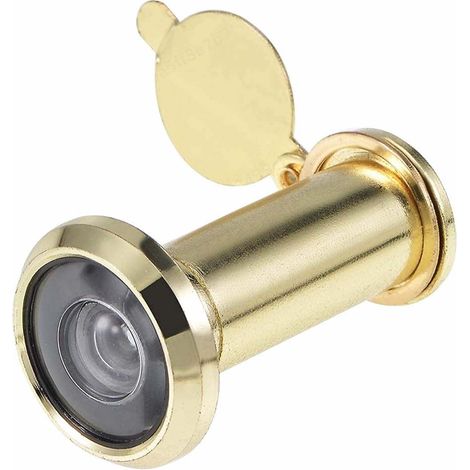 Mirilla seguridad dorada cristal lentes puerta 35-65mm 14mm