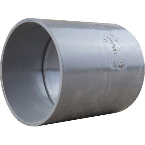 Manchon PVC d'évacuation Ø80 mm avec butée - First Plast (1/3)