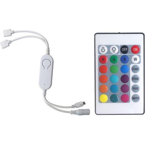 DC5V12V IR+WiFi RGB-Controller LED-Streifenlicht-Controller Kabelloser Smart-Streifenlicht-Controller Sprachsteuerung Kompatibel mit Smart Home & Amazon Alexa Tuya/SmartLife App-Steuerung (1/5)