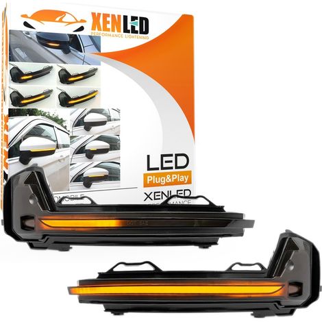 Répétiteurs Rétro LED Dynamique Défilant VW TIGUAN II - Clignotant - Homologué ECE