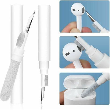 3-in-1 Multifunktions-Reinigungsset für AirPods Pro 1 & 2 mit Reinigungsstift für Bluetooth-Kopfhörer, Reinigungsset und Kopfhörer-Reinigungsbürste (1/5)