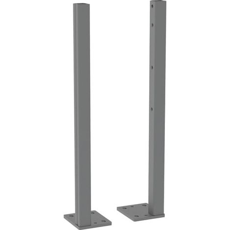 Geberit – Jeu de pieds supports autoportants Duofix – Réglables en hauteur 0-25cm – Acier laqué – Plaques larges pour transfert de forces