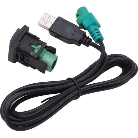 Adaptateur de câble RCA 3 broches pour sortie voiture, remplaçant le connecteur AV bleu 6 broches 3040 du système de navigation DVD. (1/5)