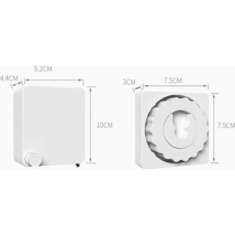 Corde à linge rétractable en acier inoxydable de 4,8 m, facile à installer, charge maximale 20 kg, idéale pour les balcons intérieurs et extérieurs. (1/4)
