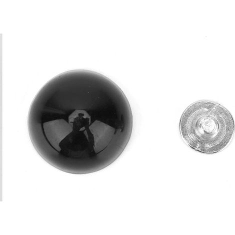 20 rivets décoratifs colorés à faire soi-même pour sacs (noir brillant) (1/5)