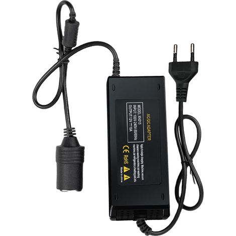15A 180W AC à DC Adaptateur Converter 230V vers 12V, Transformateur Adaptateur d’Alimentation, Prise Allume-Cigare Secteur pour Voiture, Réfrigérateur, Aspirateur, Gonfleur de Pneu, Glacière Auto (1/5)