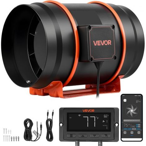 Ventilateur de Gaine à Flux Mixte 1372 m³/h Extracteur d'Air en (1/5)