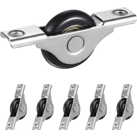 CCYKXALot De 6 Roulettes Pour Porte De Placard Coulissante Roulettes Pour Porte Coulissante De Placard Glissement Fluide Et Silencieux 6.50x3.00x1.00 Cm (1/5)