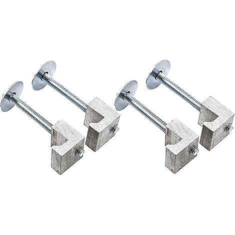 4 Pinces en Aluminium Robustes pour Coffre de Camion - Attaches Noires de Serrage (1/5)