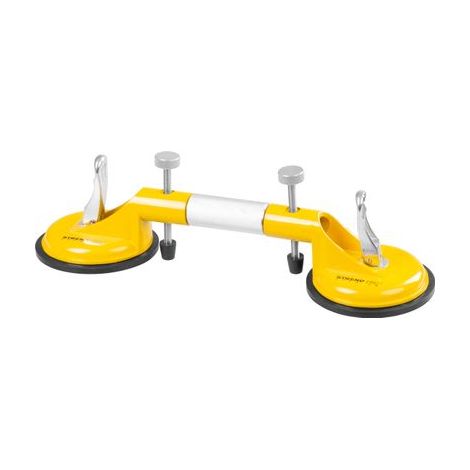 Glashalter Strend Pro, Saugheber, 2-Kuppel, Saugheber, Nivellierhilfe für Fliesen und Verkleidungen, max. 80 kg