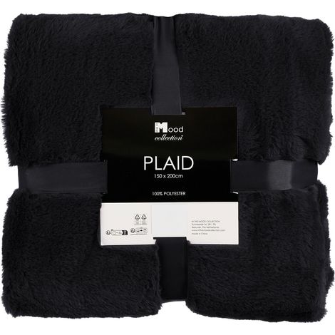 In The Mood Collection Plaid Noir H2xl150xL200cm (1/4)